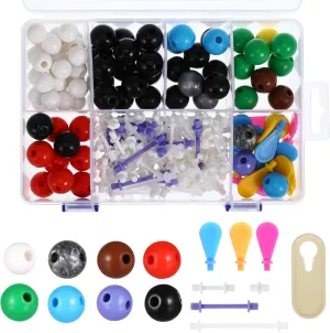 1 Set Molecular Structure Model Kit Stem Educational Tool for Chemistry Learning Includes Storage Box for Classroom and Home Decor Science Simulation Kit for Molecular Interactions