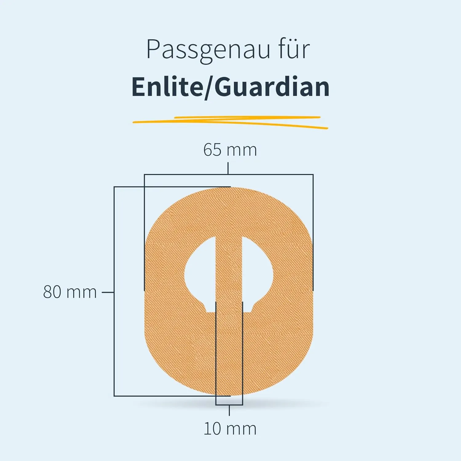 10 x Enlite/Guardian Adhesive Patch, Last Up to 14 Days, Sweat & Waterpoof, CGM, Glucose Monitor Protection, Blue