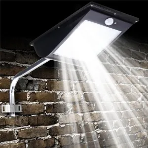 10W SMD 81LED Solar Sensor Street Parking Porch Dim Security Lamp