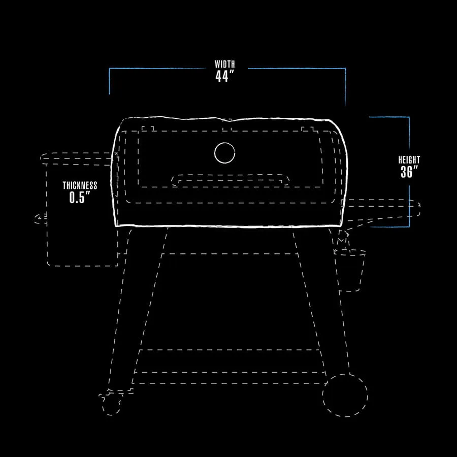 1100 Series Insulated Grill Blanket with Back Venting