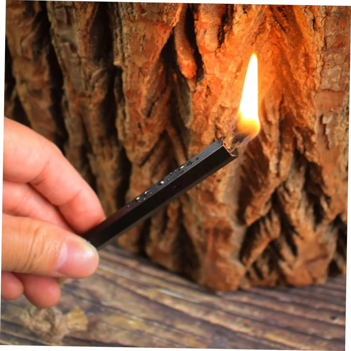12 Pcs Wax-Soaked Kindling Hiking Supplies Portable BBQ Travel Stuff Camping Fire Starter Kit Hiking Fire Starter Kit Sleeve Tinder Flammable Cord Practical Ropes Wick
