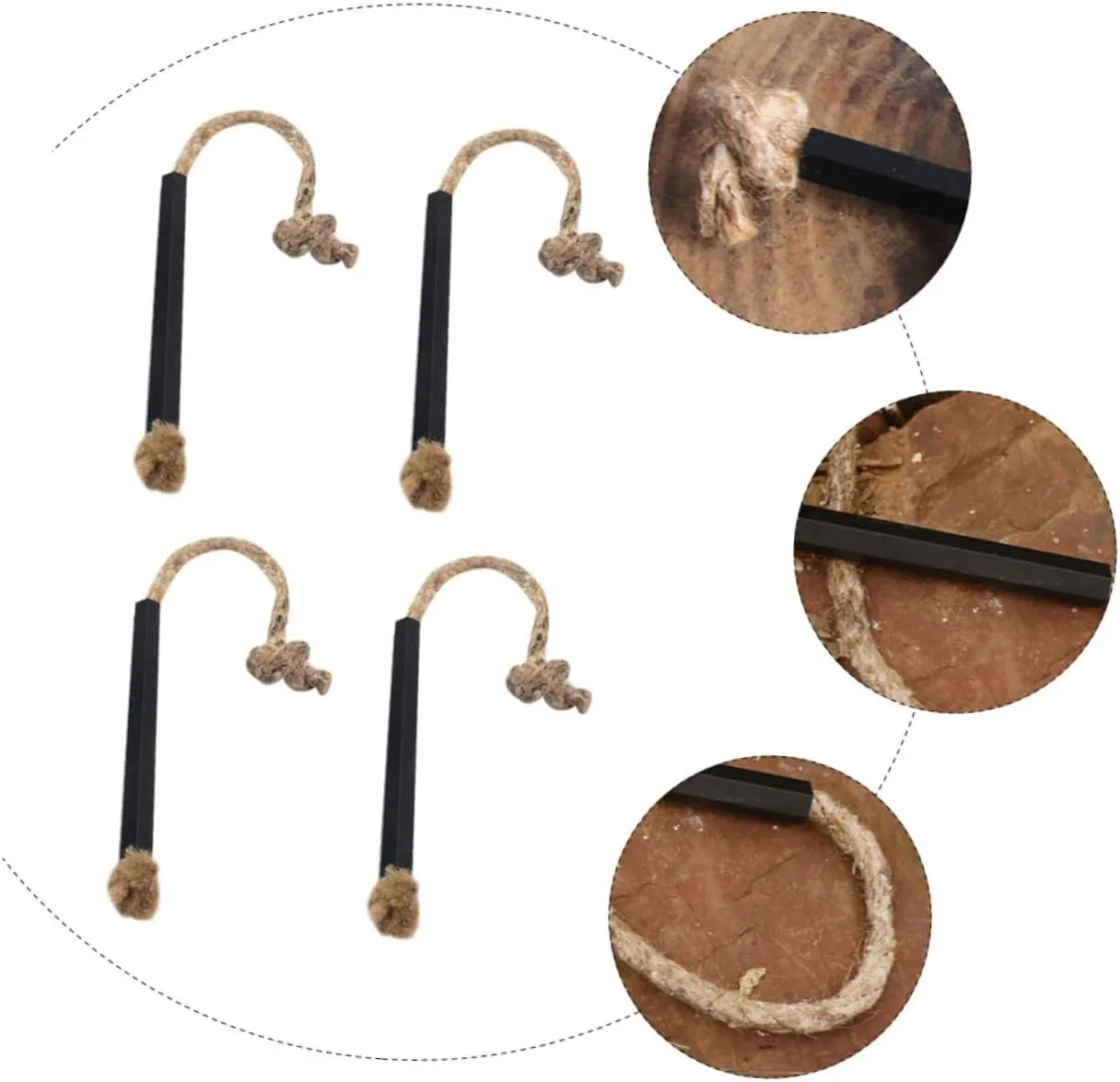 12 Pcs Wax-Soaked Kindling Hiking Supplies Portable BBQ Travel Stuff Camping Fire Starter Kit Hiking Fire Starter Kit Sleeve Tinder Flammable Cord Practical Ropes Wick