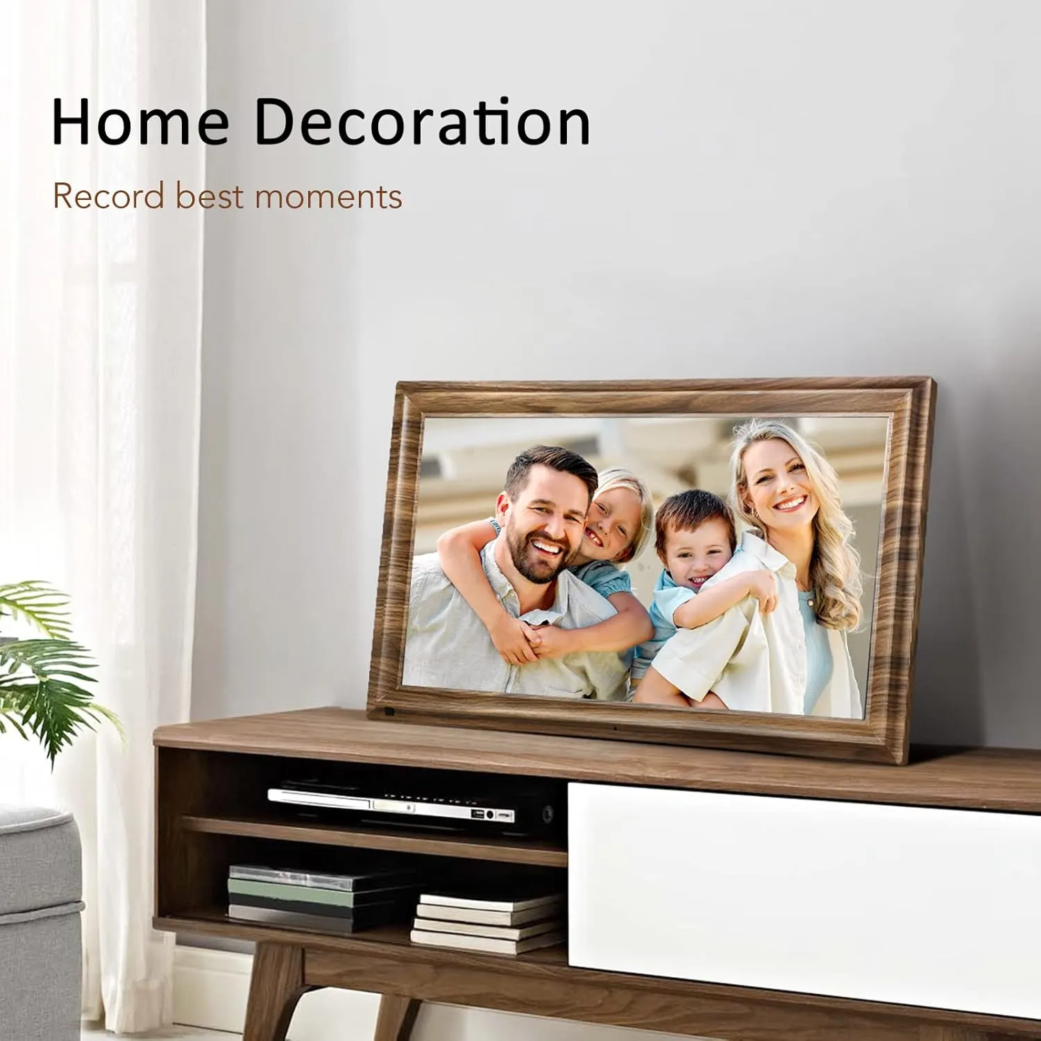 16 Inch Large Digital Picture Frame, Canupdog Digital Photo Frame with 32GB Storage Wall Mountable, Auto-Rotate, Motion Sensor Share Photo Video via App