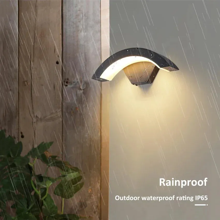 18W Sensor Outdoor Waterproof Wall Lights Garden Porch LED Wall Lamps Aluminum AC86-265V