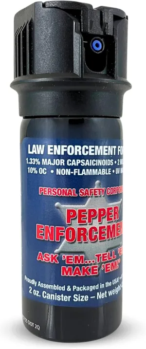 2 oz. Fogger Pepper Spray for Self Defense - Maximum Police Strength 10% OC Fog Formula, Emergency Personal Protection, Flip Top Safety for Quick and Accurate Aim