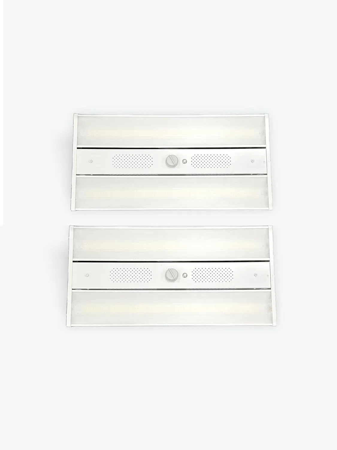 2 Pack 2FT 220W Warehouse high Bay 33,000LM / 5000K w/Prewired Emergency Battery Backup 3750lm in EM Mode (220, Watts)