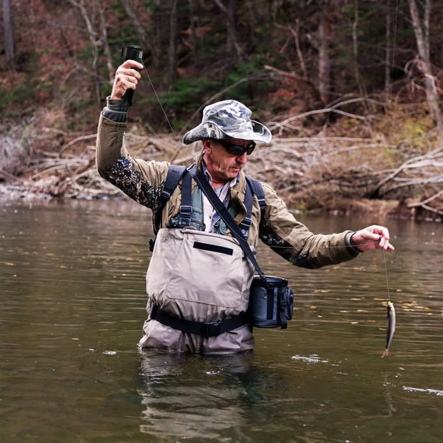 2.0 Backpacker Survival Fishing Kit, Emergency Lightweight Fishing System for Travel, Hiking, Camping