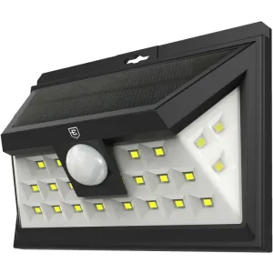 200 Lumens Solar Powered LED Security Light - Black
