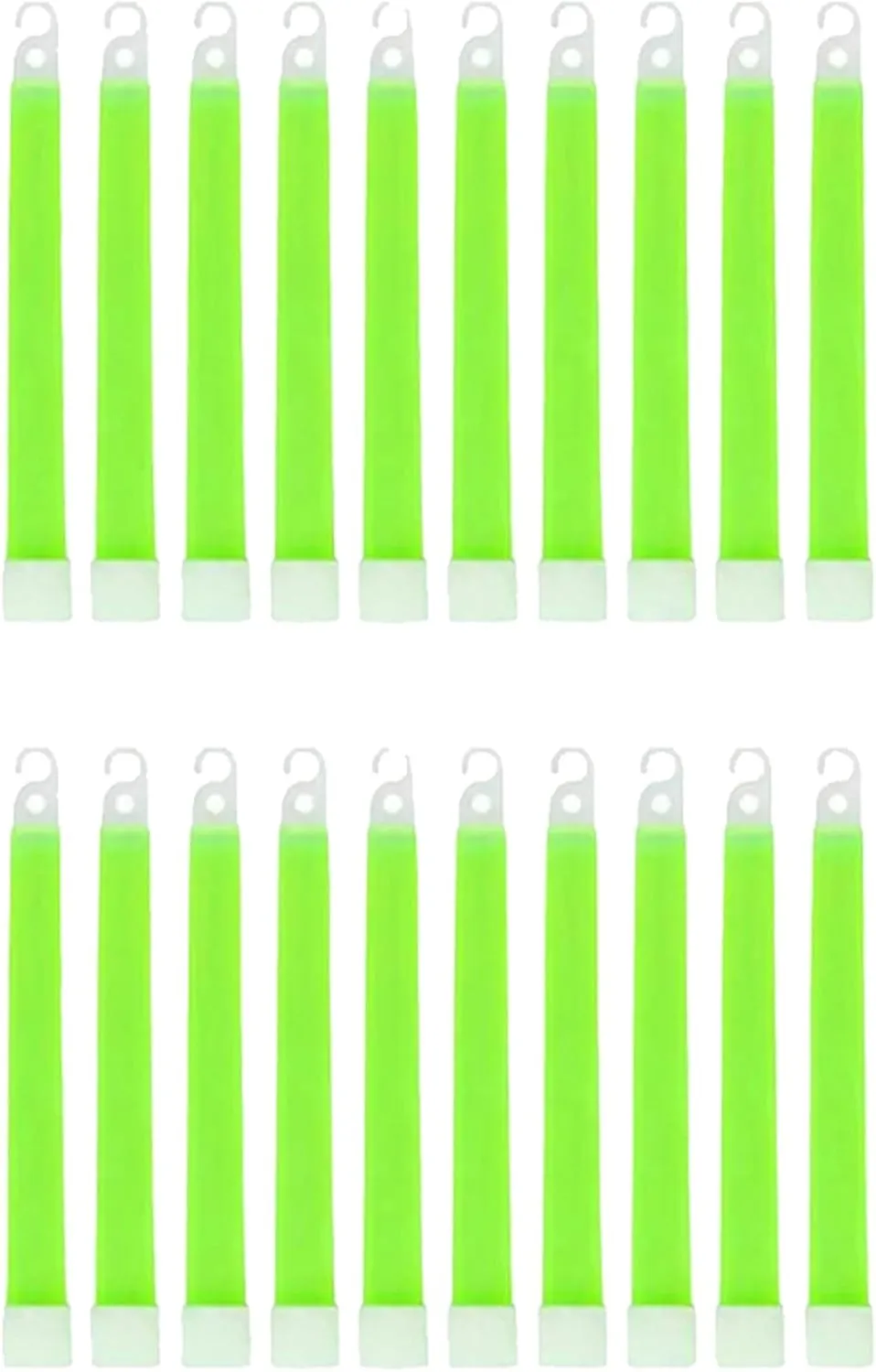 20Pcs Survival Kit Glowing Stick Emergency Light Sticks for Camping and Emergency Survival Earthquake, Green