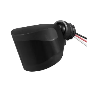 240-Degree Wired Motion Activated Black Outdoor Flood Light Replacement Sensor