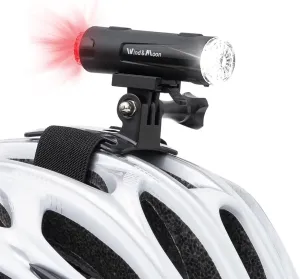 2in1 Rechargeable Helmet Light - Bike Lights for Night Riding, 200LM Front & Rear Bicycle Lights, 5 Modes, IP66 Waterproof, Brake Free Helmet Light, Tactical Bike Light, Easy Install
