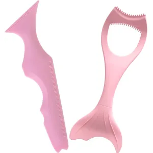 2pcs Silicone Eyeliner Stencils Winged Tip Eyeliner Aid Eyebrow Pencil Stencil Reusable Eyeliner Applicator Guide Tool Smoky Eyeshadow Makeup Tool Kit