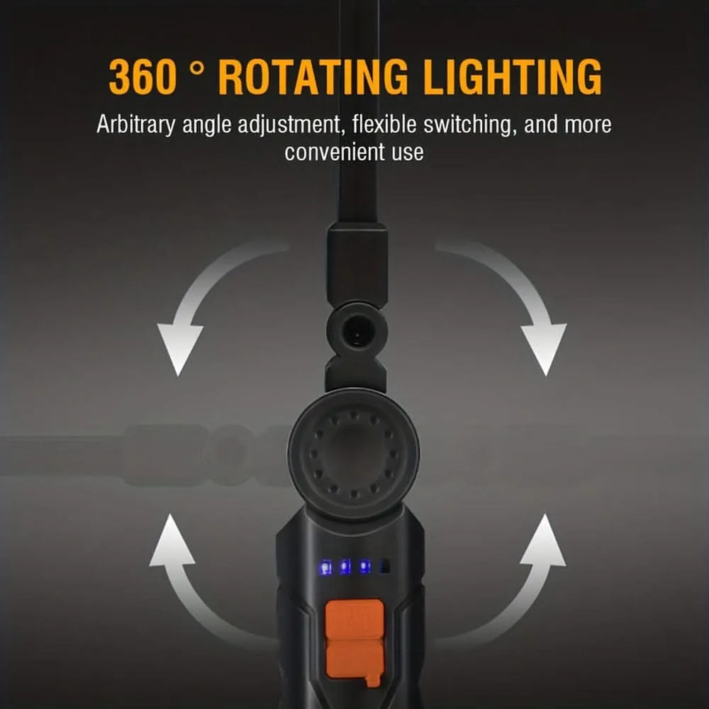 360° Rotatable USB Rechargeable LED Work Light