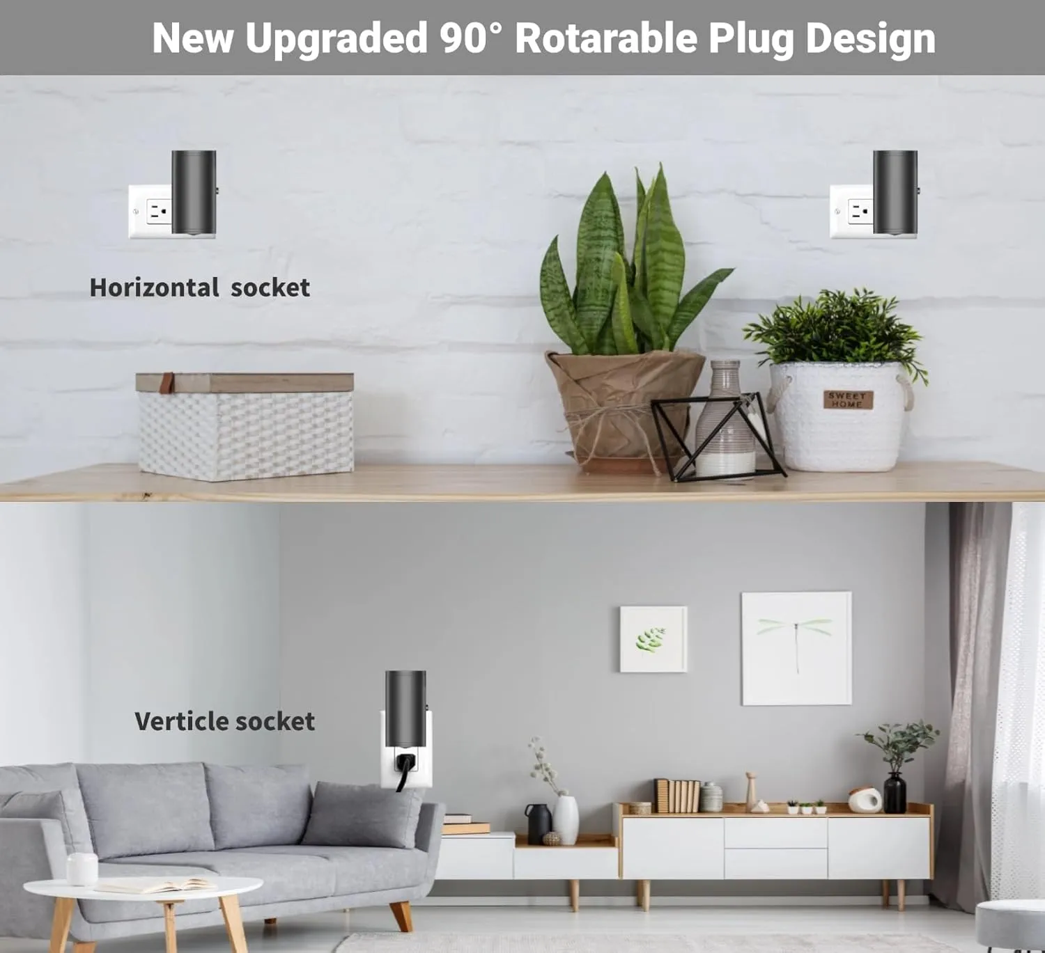 4 Pack LED Night Light Plug in, Dusk to Dawn Sensor,5-300LM Adjustable Brightness, Soft White 3000K,Dimmable Night Lights for Kitchen,Hallway Bedroom,Stairs