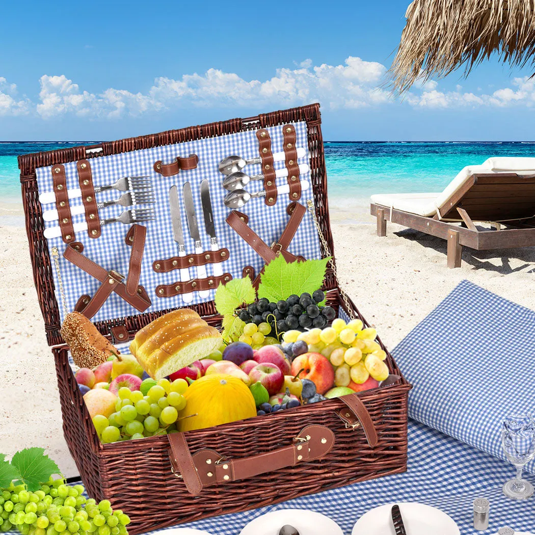 4 Person Picnic Basket Set - Outdoor