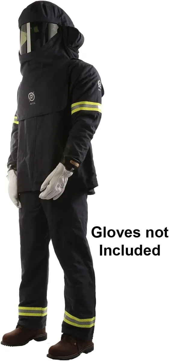 40 CAL Enespro PPE AirLite Arc Flash KIT with OptiShield with DUAL Fan Hood