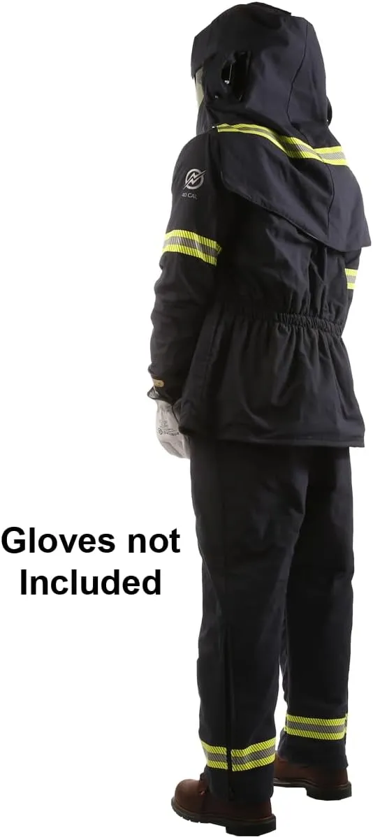 40 CAL Enespro PPE AirLite Arc Flash KIT with OptiShield with DUAL Fan Hood