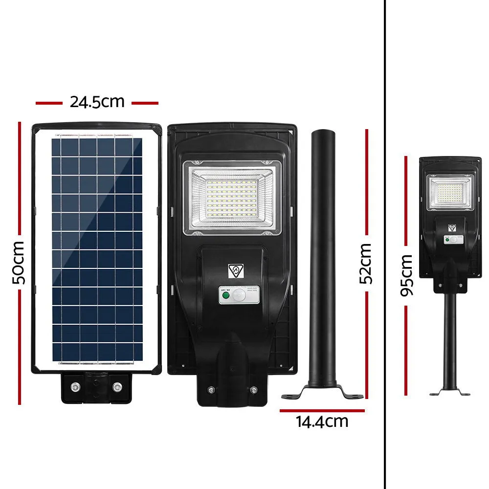 80 Led Solar Street Light 90W Flood Motion Sensor Outdoor Wall Lamp X2