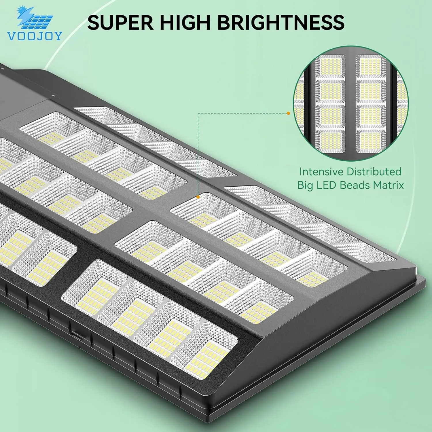 8000W Solar Street Lights Outdoor: Commercial Solar Parking Lot Lights with Motion Sensor and Remote Control, IP66 Waterproof, Wide Angle Dusk to Dawn Outdoor Lighting, Large Dimension, 2 Pack