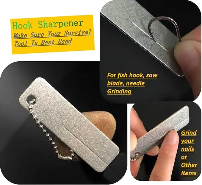 8Pcs Survival Cards Multi-Functional Tool Card Emergency Camping Tool EDC Kit in Your Walletcard with Fishhook Fishing Line,Survival Guide Multitool Camping Gear for Outdoor Hiking Hunting