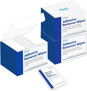 Adhesive Remover Wipes: Adhesive Remover for Skin - No Sting Medical Adhesive Remover, Ostomy Adhesive Remover for Sensitive Skin,Individually Packed (80 pcs)