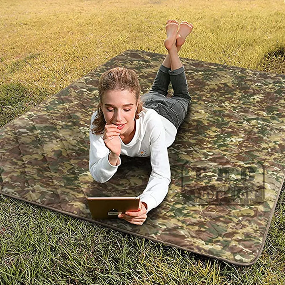 All Weather Poncho Liner Woobie Blanket Outdoor Camping With Bag