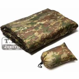 All Weather Poncho Liner Woobie Blanket Outdoor Camping With Bag