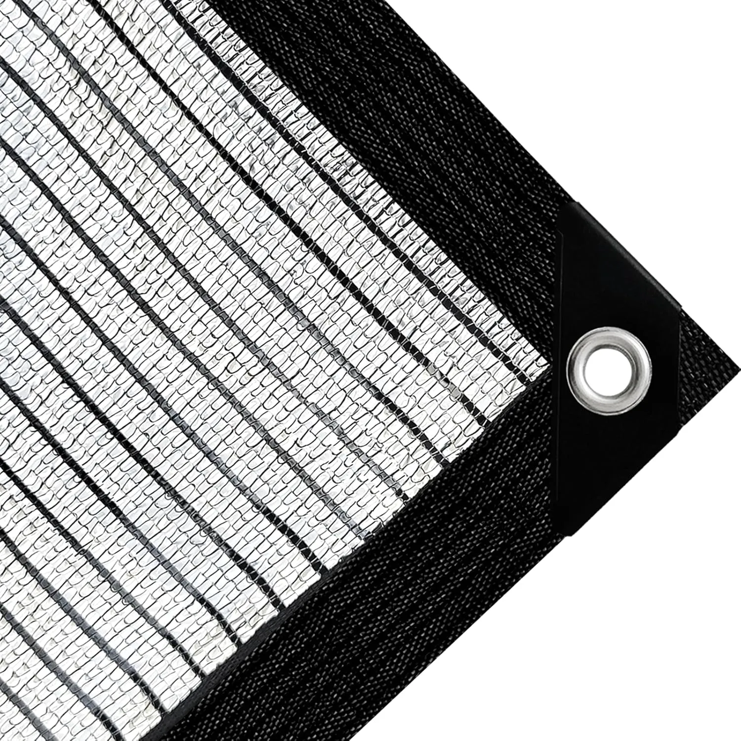 Aluminum-Shade Cloth for Garden Pergola Cover10 x10 Ft,80% Reflective Tarp for Outdoor Pergola Cars Tent Cover Dog Kennel Shade.Aluminum Shade Cloth with Edges and Holes,Silver Reflective Tarp
