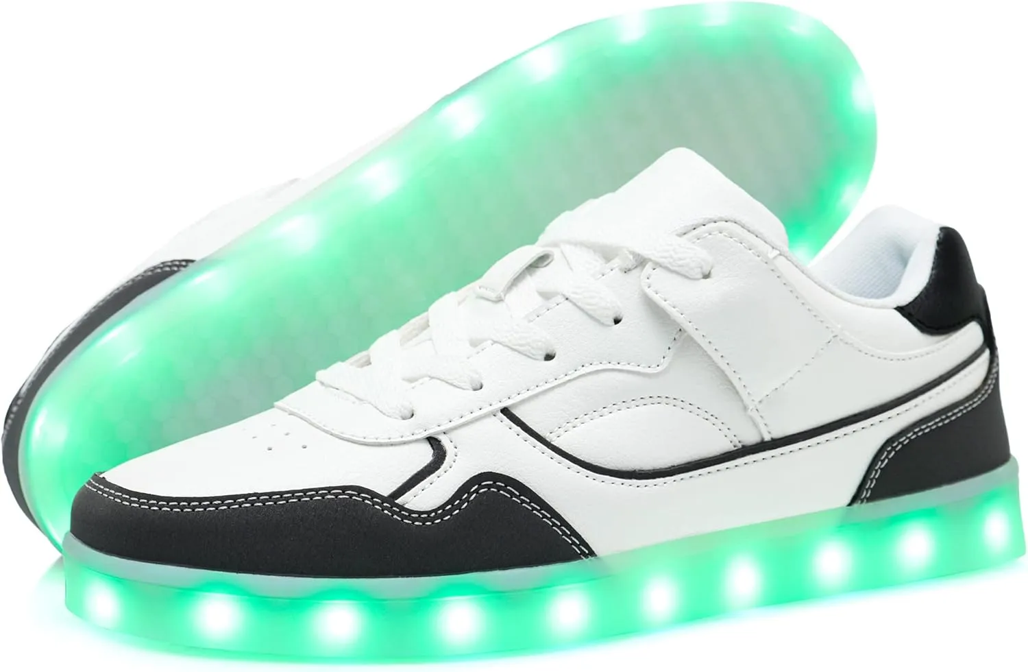 APTESOL Light Up Shoes for Women Men - 11 LED Color Modes Fashion Luminous Shoes with USB Rechargeable