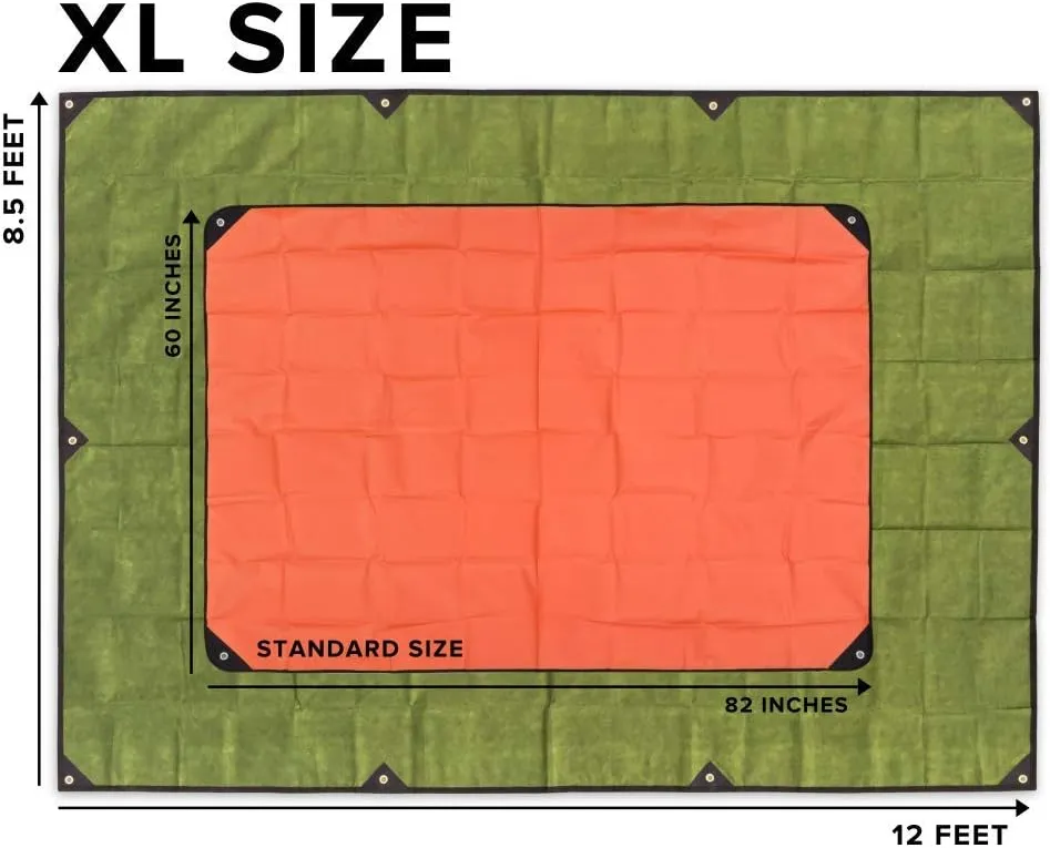 Arcturus XL Heavy Duty Survival Blanket – Insulated Reflective Thermal Camping Tarp - 8.5 FT x 12 FT (Olive Green)
