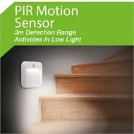 Arlec Motion Sensor 4 LED Rechargeable Step Light/PIR Motion Sensor/Magnetic Back
