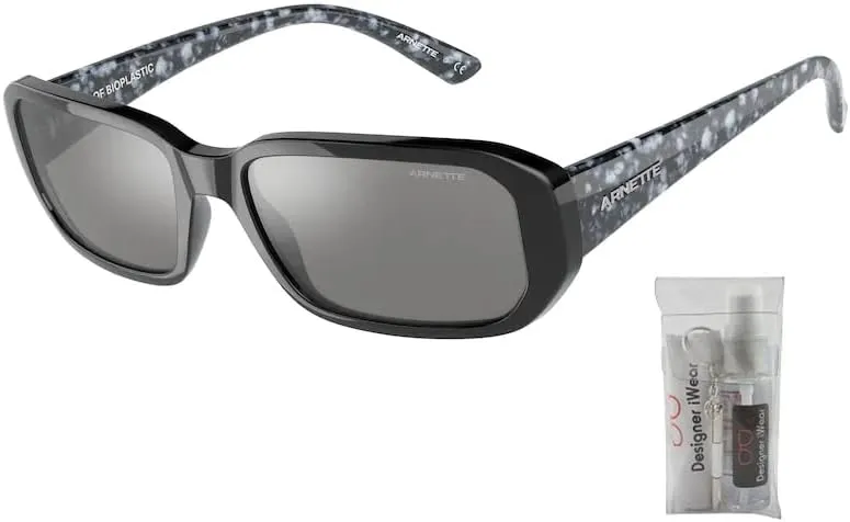 ARNETTE Gringo AN4265 Rectangle Sunglasses for Men   BUNDLE with Designer iWear Eyewear Kit
