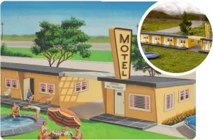 Bachmann Trains - PLASTICVILLE® U.S.A. 75TH Anniversary Motel KIT - HO Scale
