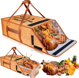 BBQ Blanket for Resting Meat - Insulated Meat Resting Bag for Smoking & Grilling | Can fit 16-inch-21-inch BBQ Prep Tub for Large Brisket/Beef/Pork Shoulders/Turkeys, Best Gifts for Men Dad (21.2 in）