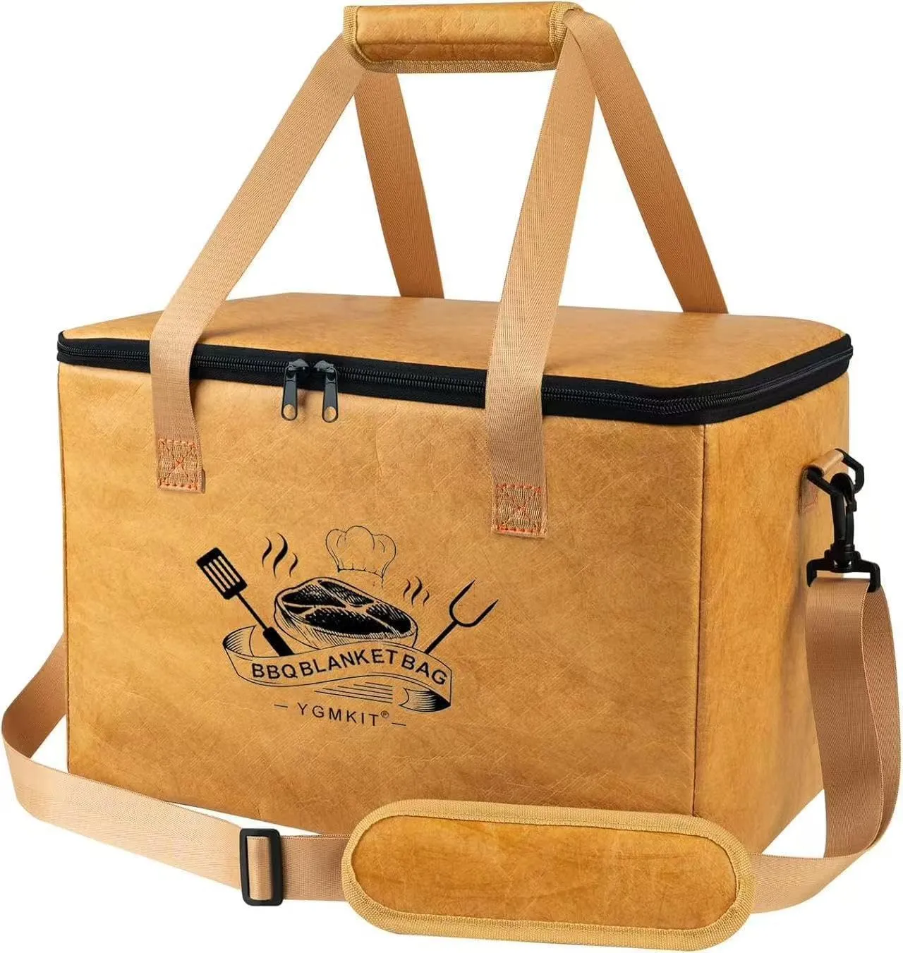 BBQ Blanket for Resting Meat, Reusable for Meat Resting Bag, Large Insulated Bag with Handle and Shoulder Strap, Suitable for Outdoor Potluck, Barbecue