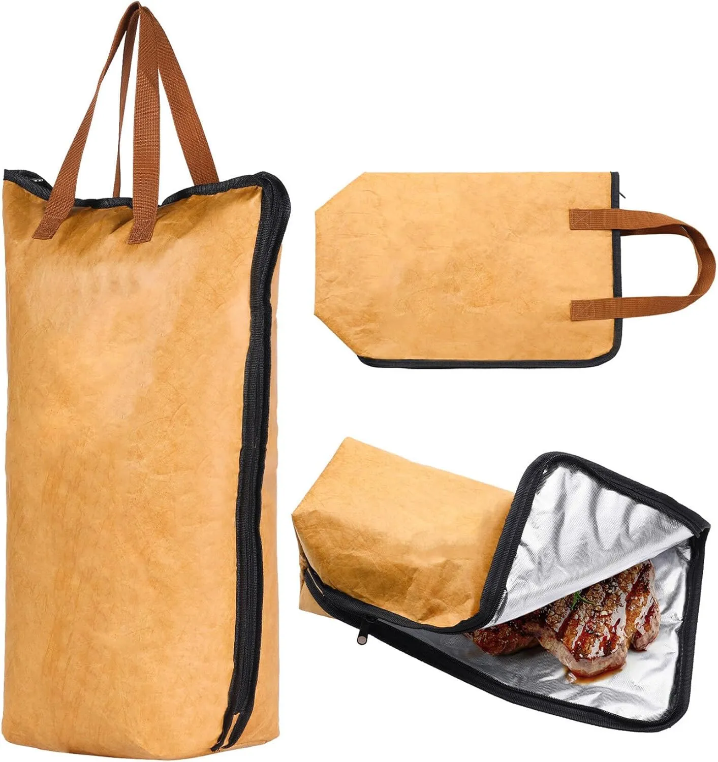 BBQ Blanket for Resting Meat Reusable Meat Resting Bag with Wide Mouth for Barbecue Brisket Camping Outdoor 21x15in