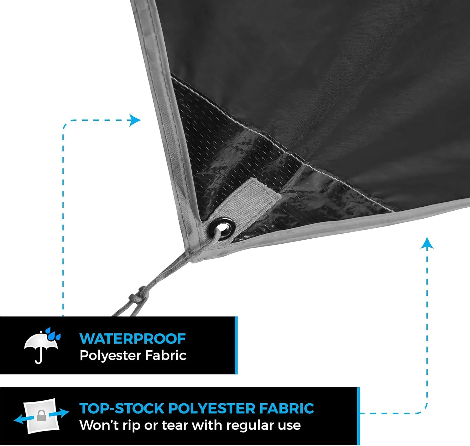 Bear Butt Hammock Rain Fly & Camping Tarp - 11 x 9 ft Ultralight Waterproof Tarp for Hammock & Tent Camping - Easy to Set Up