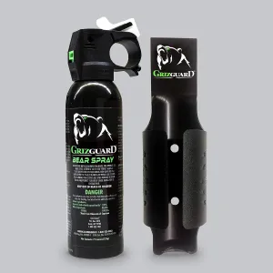 bear spray featuring a UDAP Griz Guard hip holster