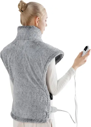 Bedsure Heating Pad for Back Pain Relief - Father's Day & Birthday Gifts for Women Men Moms, FSA HSA Eligible, Electric Heated Pad for Neck and Shoulders, ETL Certified, Extra Large 24"x33", Grey