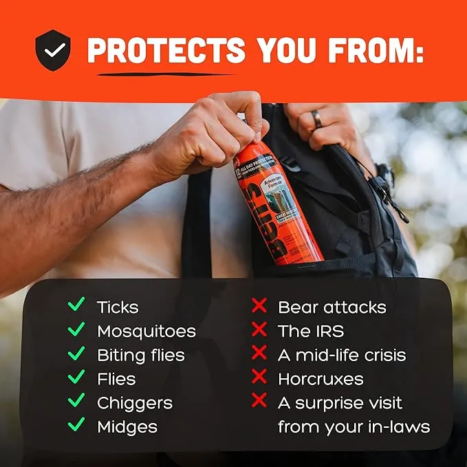 Ben's Adventure Formula - Tick & Mosquito Repellent for Up to 12 Hours of Protection - 20% Picaridin Bug Spray with EcoSpray Fine Mist Sprayer - Sweat-Resistant - 6 oz (3 Pack)