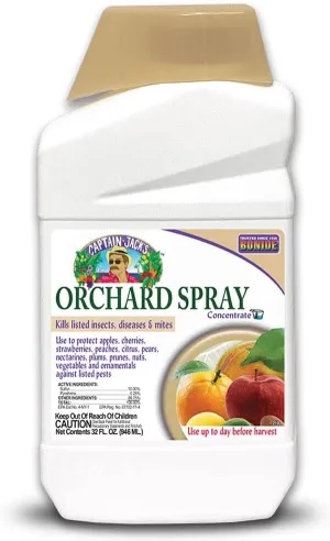 Bonide Captain Jack's Citrus, Fruit & Nut Orchard Spray, 32 oz Concentrate, Multi-Purpose Fungicide, Insecticide and Miticide