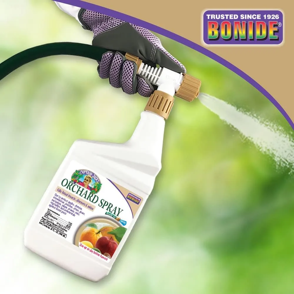 Bonide Captain Jack's Citrus, Fruit & Nut Orchard Spray, 32 oz Ready-to-Spray Multi-Purpose Fungicide, Insecticide and Miticide