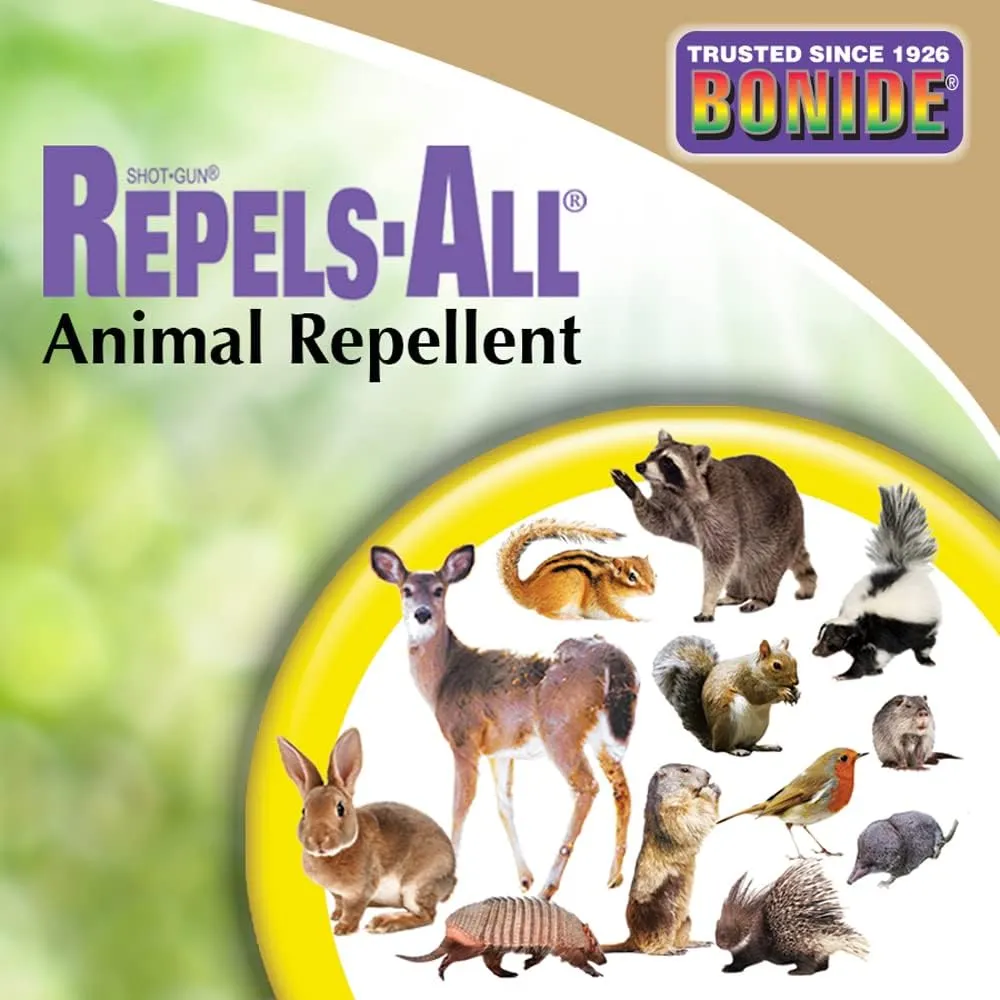 Bonide Repels-All Animal Repellent, 32 oz Concentrate, Long Lasting Outdoor Garden Deer Repellent, People and Pet Safe