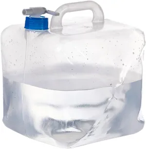 BPA Free Collapsible Water Container with Spigot, Camping Water Storage Carrier Jug for Camping RV Outdoors Hiking Backpack & Survival Kit, Foldable Portable Water Canteen ,1.3/2.6/3.9/5.3 Gallon