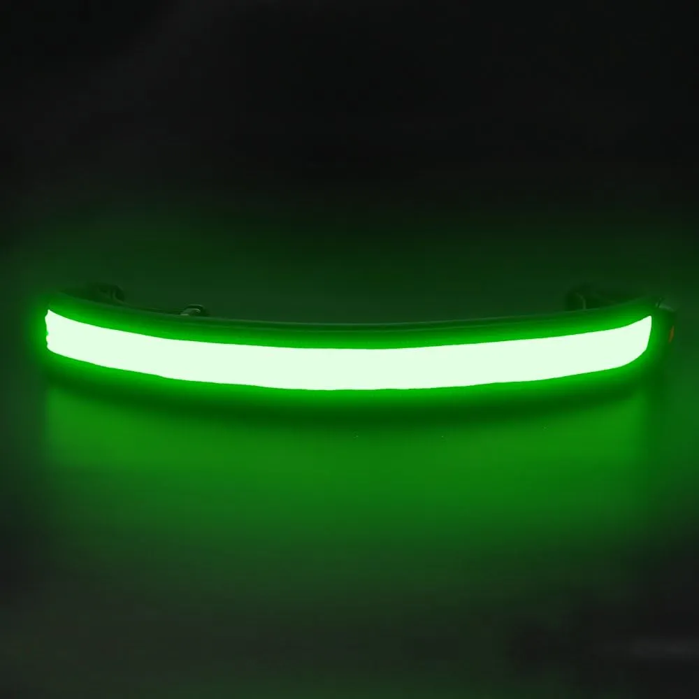 BSEEN LED Running Waist Belt - USB Rechargeable Reflective Glowing LED Waistband, Flashing Safety Light Belt for Runners, Joggers, Walkers, Pet Owners, Cyclists