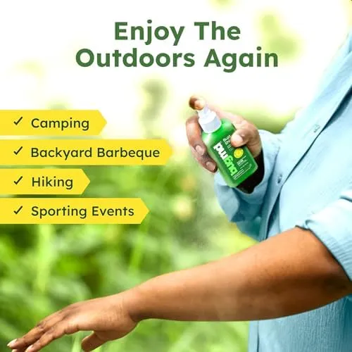 BugMD Buzz Shield - Mosquito and Insect Repellent Spray for Body and Home, Indoor & Outdoor Use, DEET-Free, Tick Repellent, Safe Bug Spray for People (2-Pack)