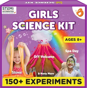 Butterfly EduFields 150  Girls Science Kit for Kids 8-12 Ages 8 9 10 11 12 Years | Girls Science Experiments | Birthday for Girls | Girls Toys | Fun STEM Learning and Educational Toys