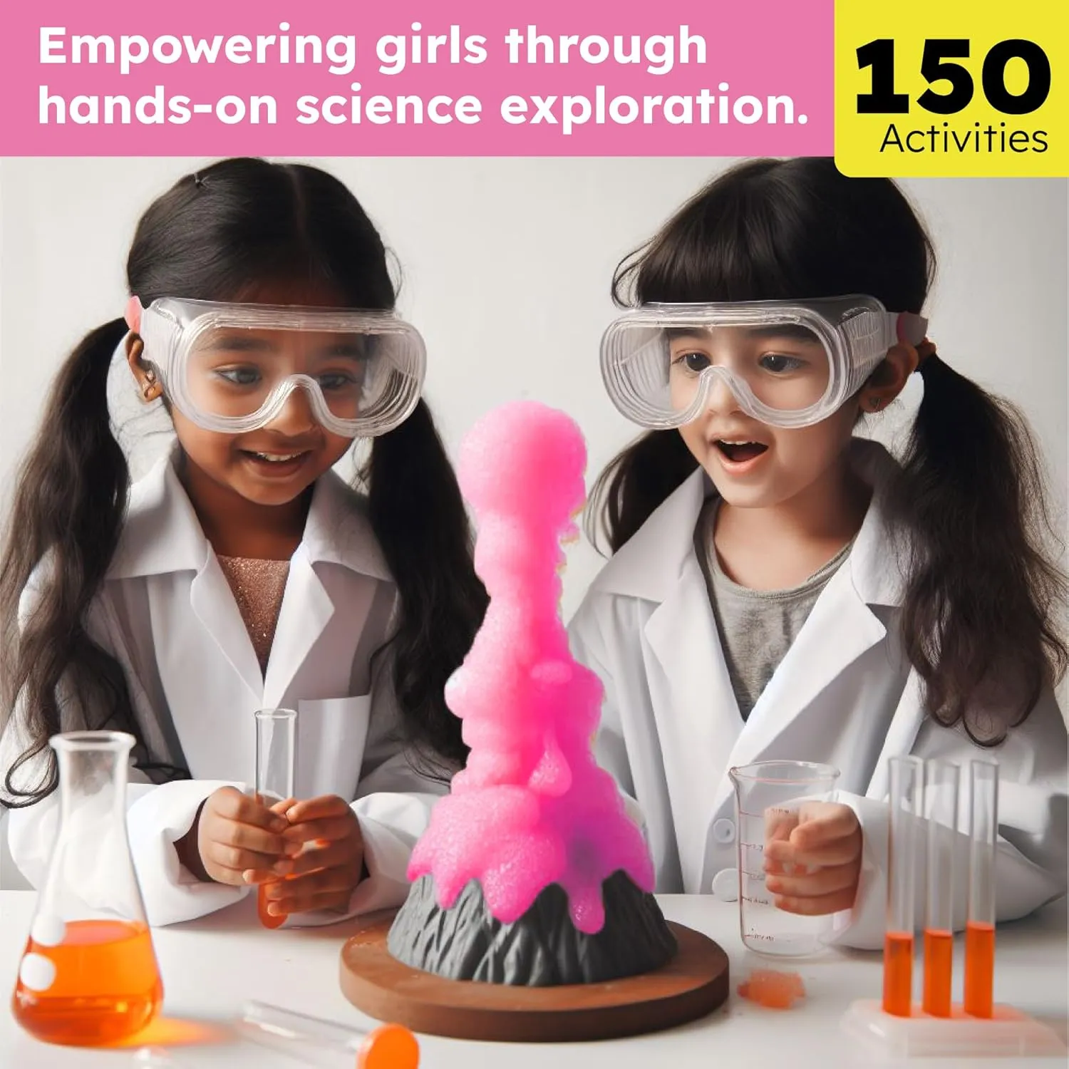 Butterfly EduFields 150  Girls Science Kit for Kids 8-12 Ages 8 9 10 11 12 Years | Girls Science Experiments | Birthday for Girls | Girls Toys | Fun STEM Learning and Educational Toys