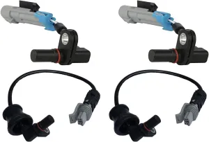 C-HORSE ABS Wheel Speed Sensor Front Rear Left Right Compatible with Chevrolet Captiva Sport (2012-2015) Equinox (2007-2009) Reference (Rear L R 96626080, Front L R 19256115) - Set of 4