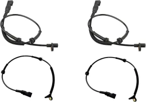 C-HORSE ABS Wheel Speed Sensor Front Rear Left Right Compatible with Ford Transit (2010), Ford Transit Connect (2010-2013) Reference (Rear L R 2T1Z2C204A, Front L R 2T1Z2C204B) - Set of 4